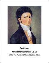 Beethoven Minuet from Serenade op.25 P.O.D. cover